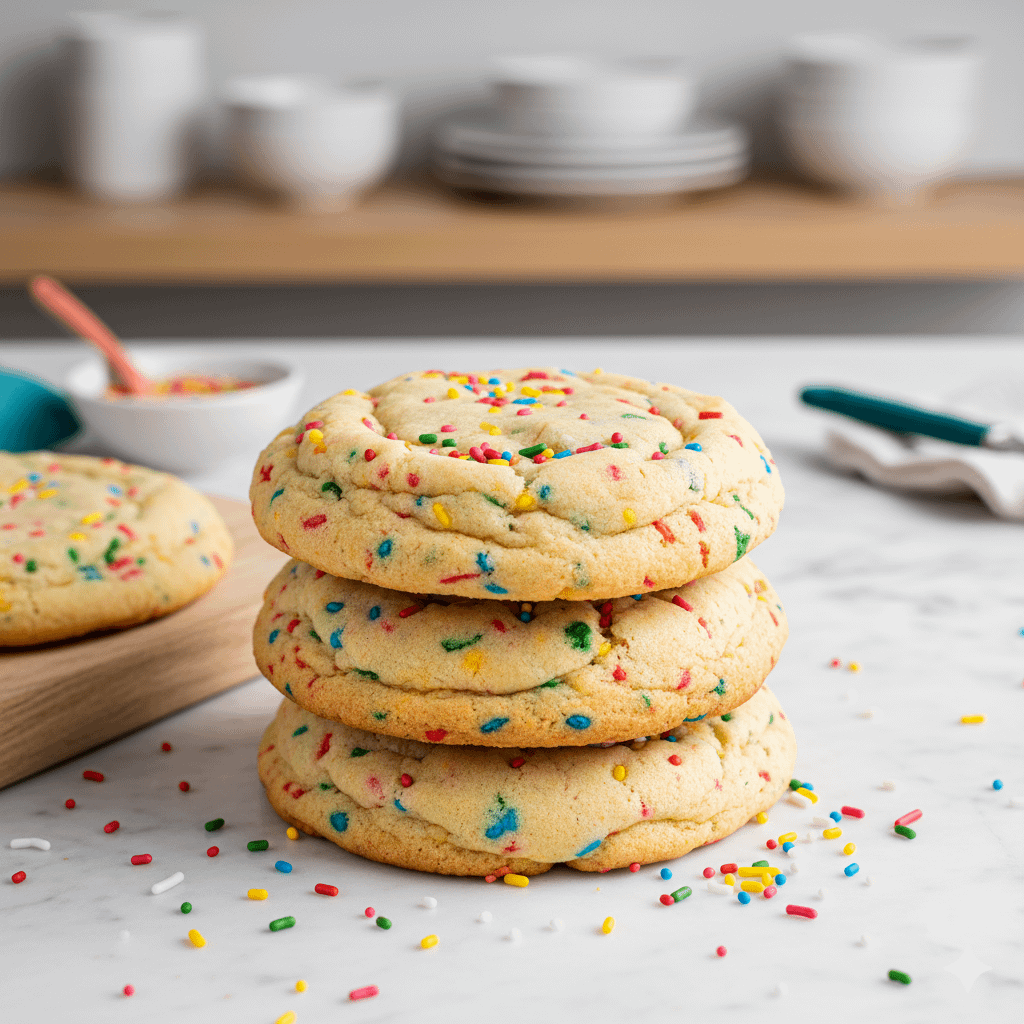One-Bowl Chewy Funfetti Sugar Cookies