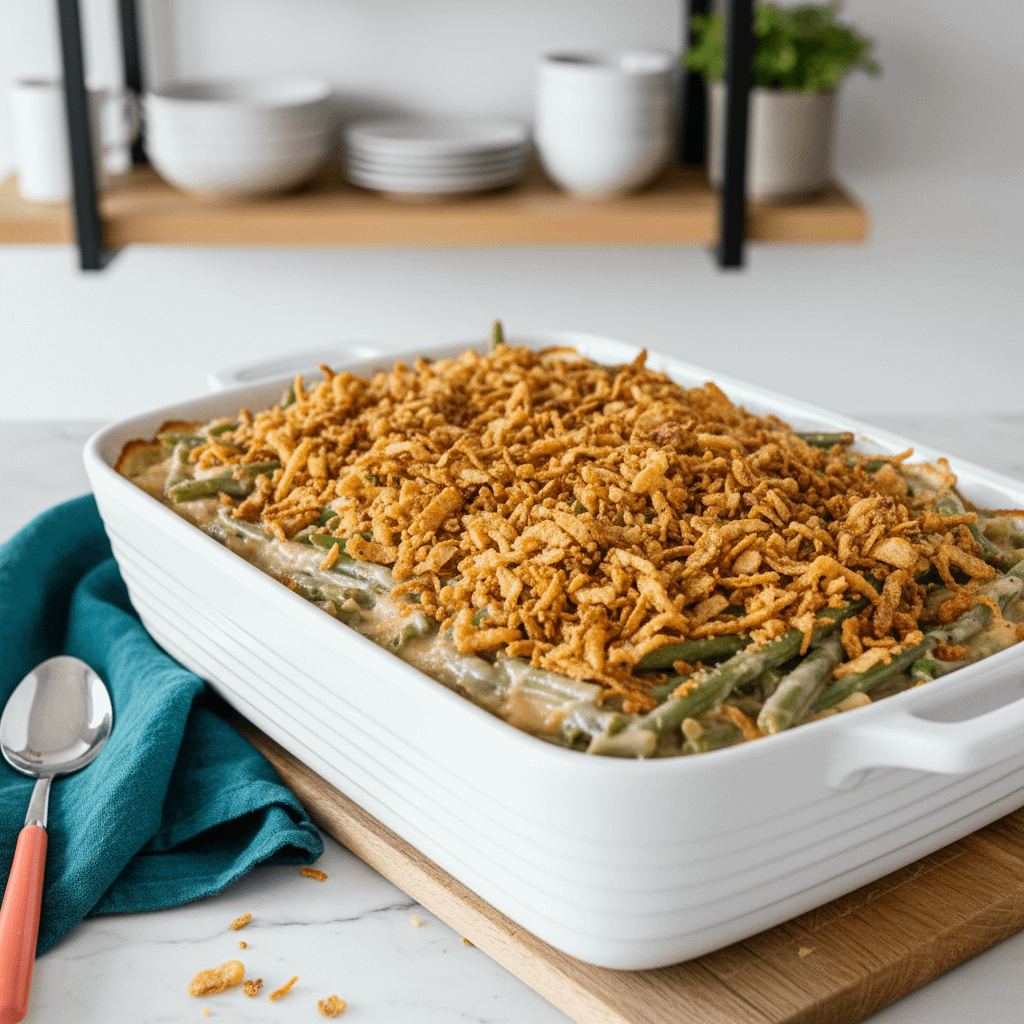 The BEST Green Bean Casserole (From Scratch!)