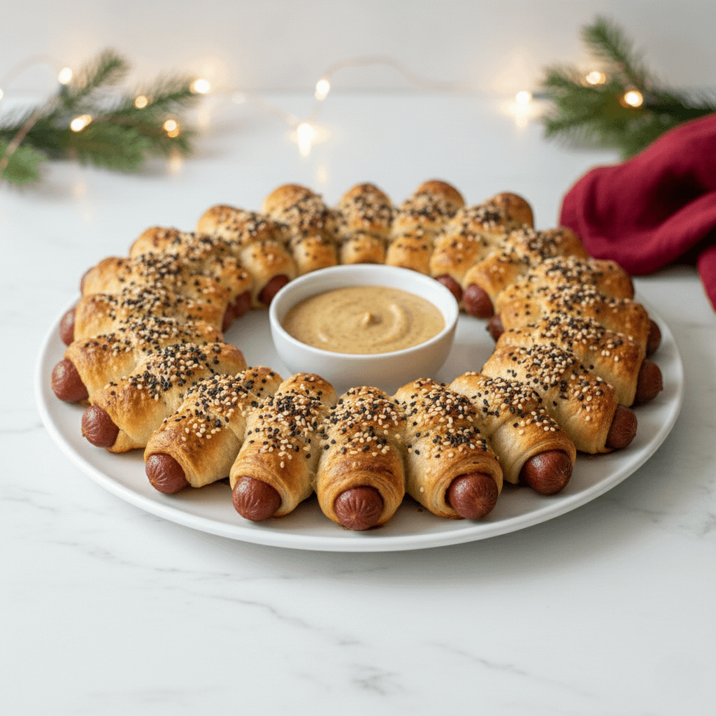 "Everything" Pigs in a Blanket Wreath