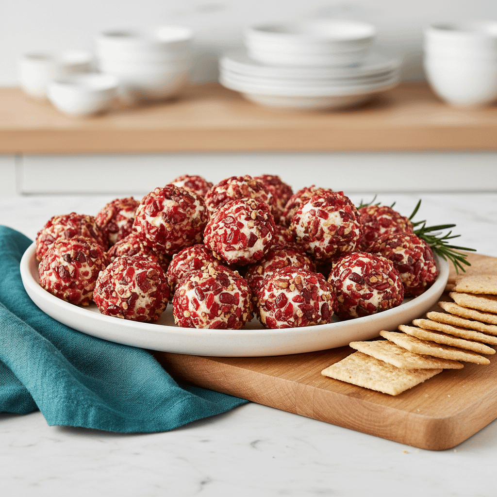 Cranberry-Pecan Goat Cheese Truffles