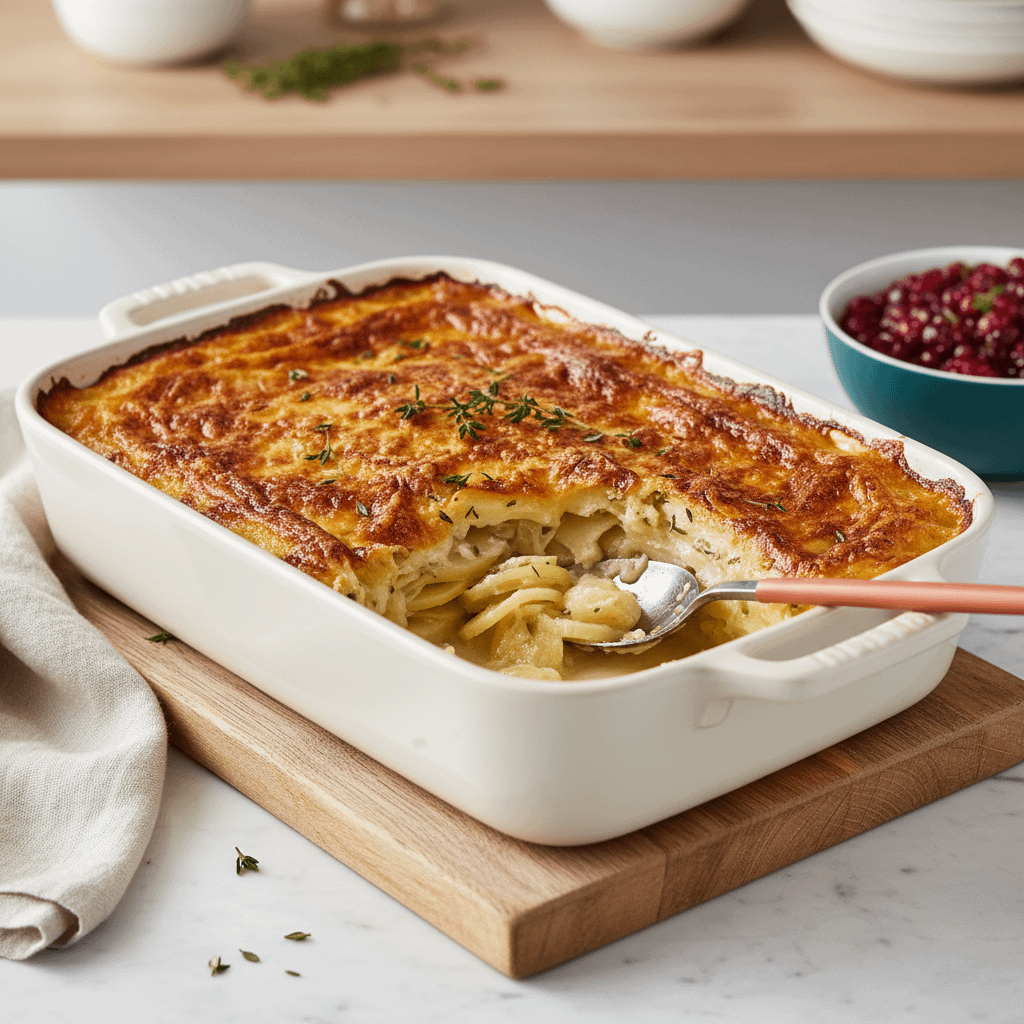 Creamy Gruyère & Thyme Scalloped Potatoes