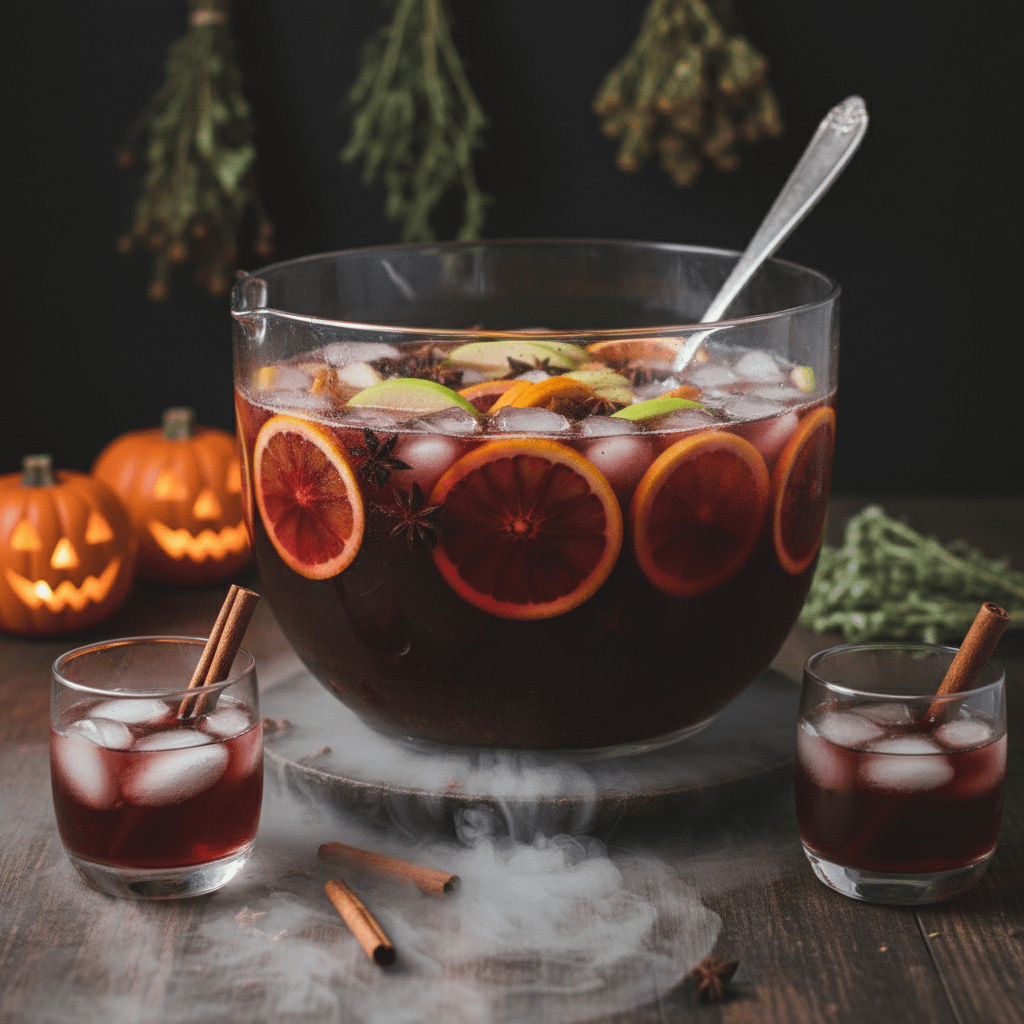 Easy Witches' Brew Apple Cider Punch